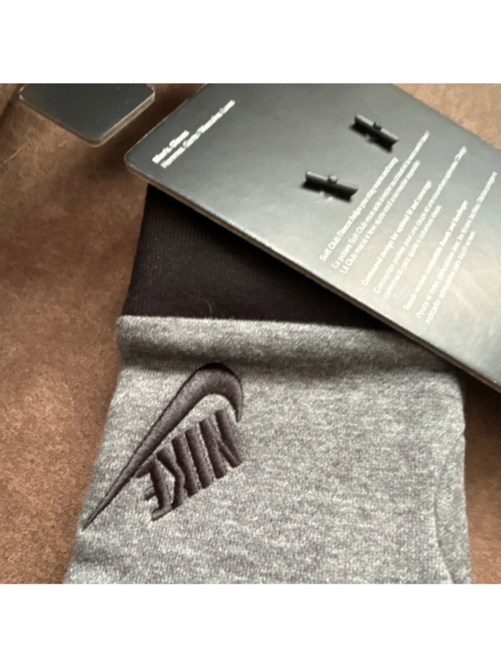 Nike Gray Fleece Gloves - Picture 8 of 10